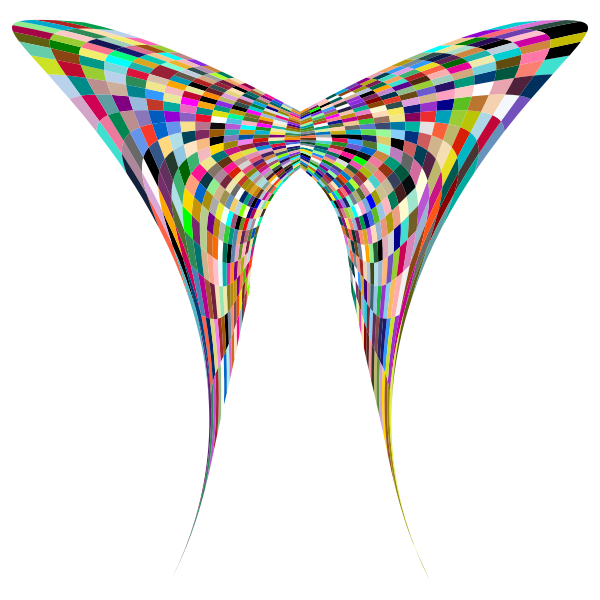 Colorful Geometric Butterfly 4