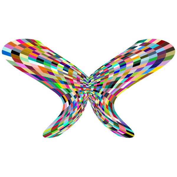 Colorful Geometric Butterfly | Free SVG