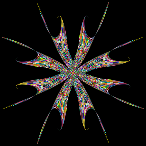 Colorful Geometric Flower