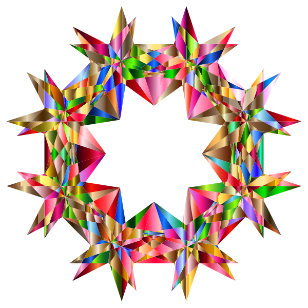 Colorful Geometric Star 7 Variation 2
