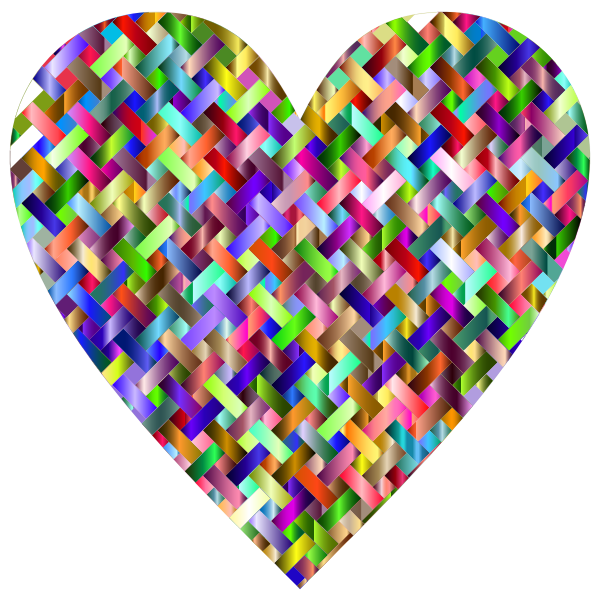 Colorful Heart Lattice Weave 2
