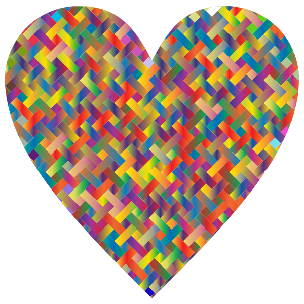 Colorful Heart Lattice Weave 5