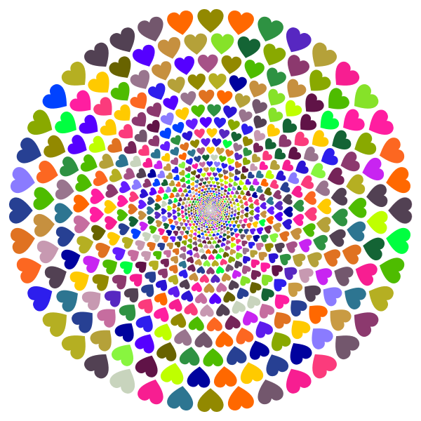 Colorful Hearts Vortex 3