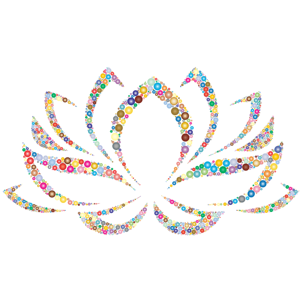 Colorful Lotus Flower Circles 2