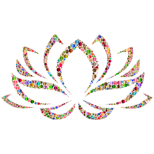 Colorful Lotus Flower Circles 4