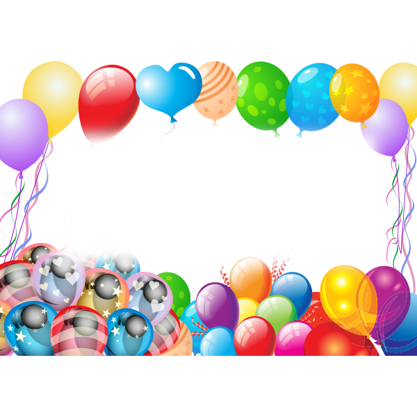 Colorful party balloons | Free SVG