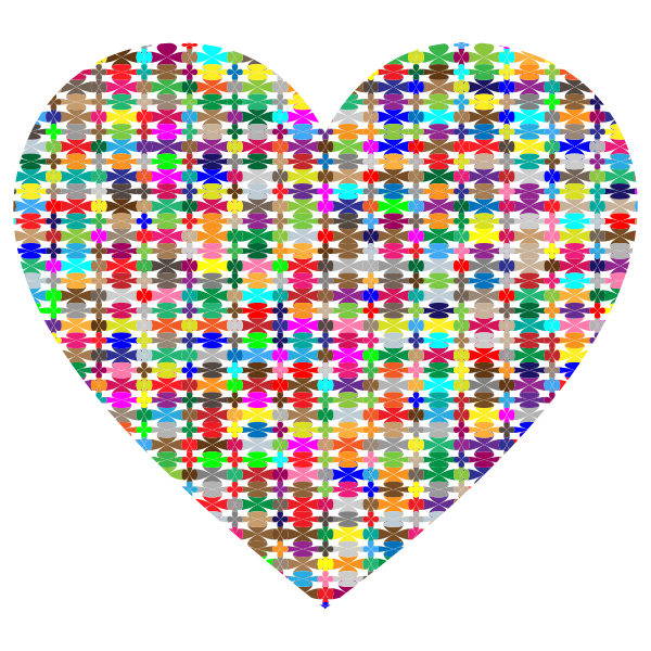 Colorful Pattern Heart