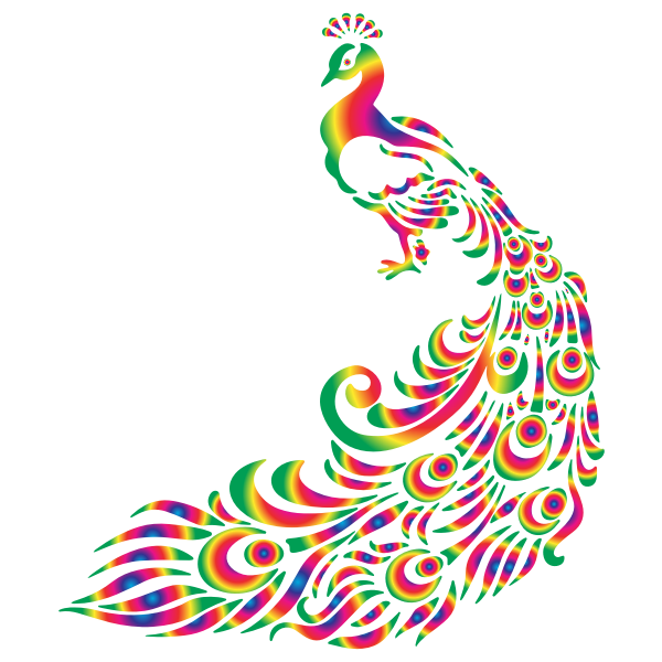 Colorful Peacock 2 | Free SVG