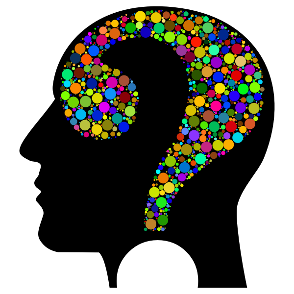 Colorful Question Head Circles 2