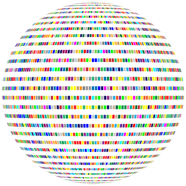 Colorful Rectangles Sphere