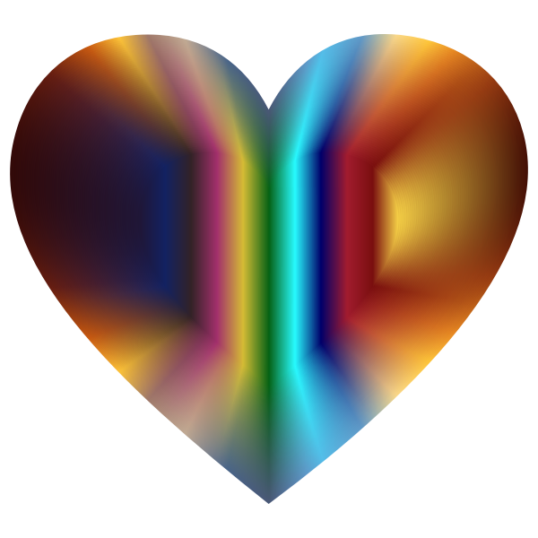 Colorful Refraction Heart 2