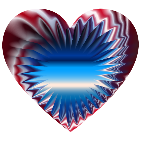 Colorful Refraction Heart 7