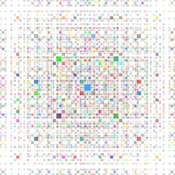 Colorful Square Fractal