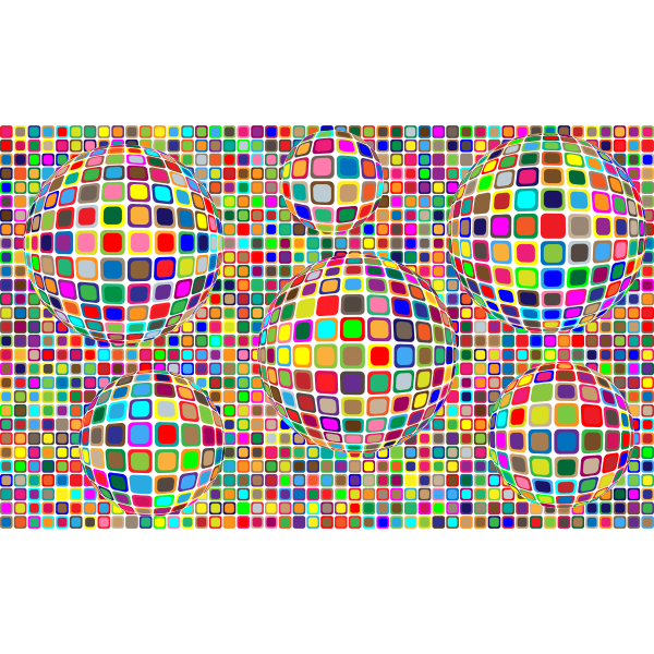 Colorful Squares Background Variation 2
