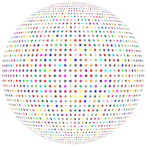 Colorful Stars Sphere
