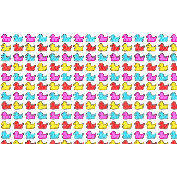 Colorful ducks pattern