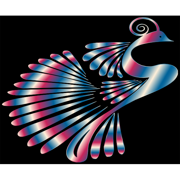 Colorful Stylized Peacock 12