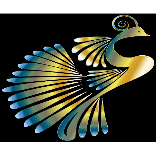 Colorful Stylized Peacock 14