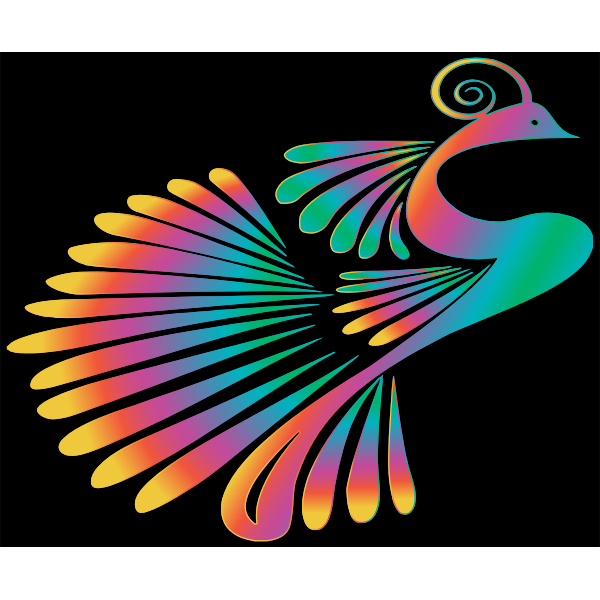 Colorful Stylized Peacock 15
