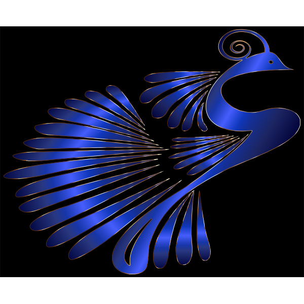 Colorful Stylized Peacock 20