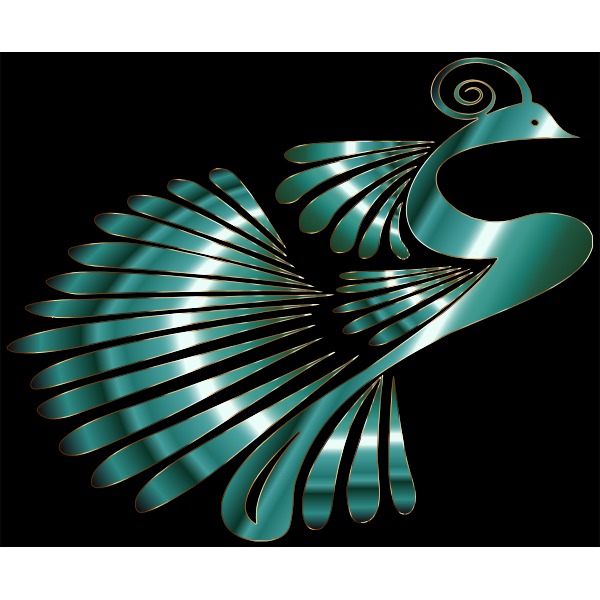 Colorful Stylized Peacock 22