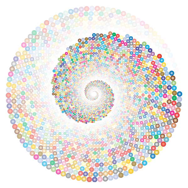 Colorful Swirling Circles Vortex 3