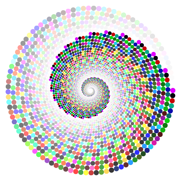 Colorful Swirling Circles Vortex