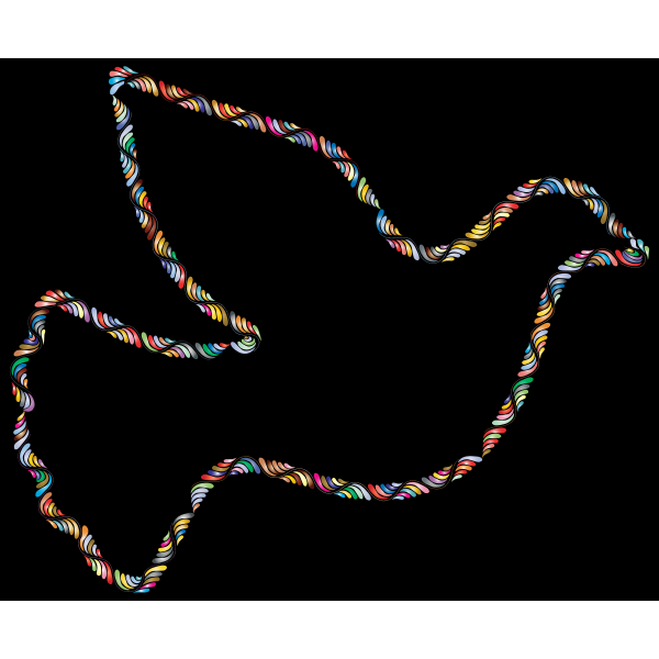Colorful Trendy Peace Dove 3