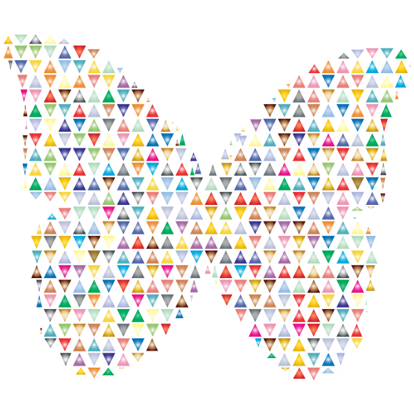 Colorful Triangles Butterfly 2