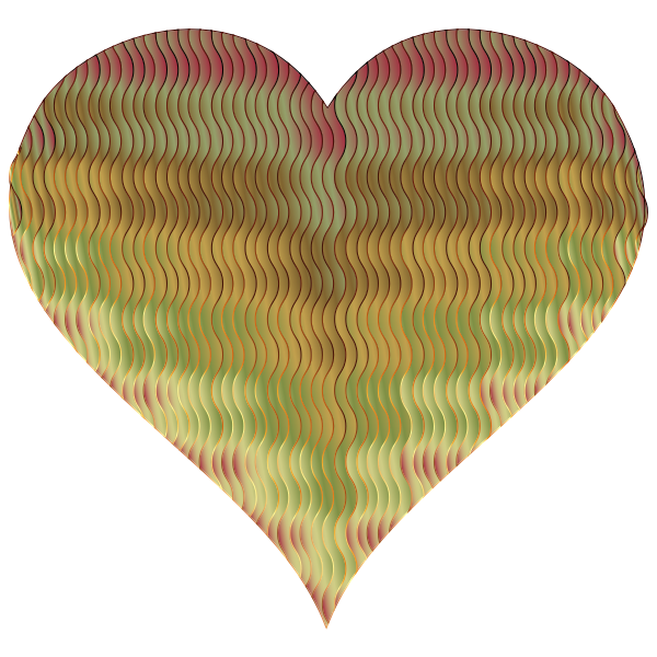 Colorful Wavy Heart 11
