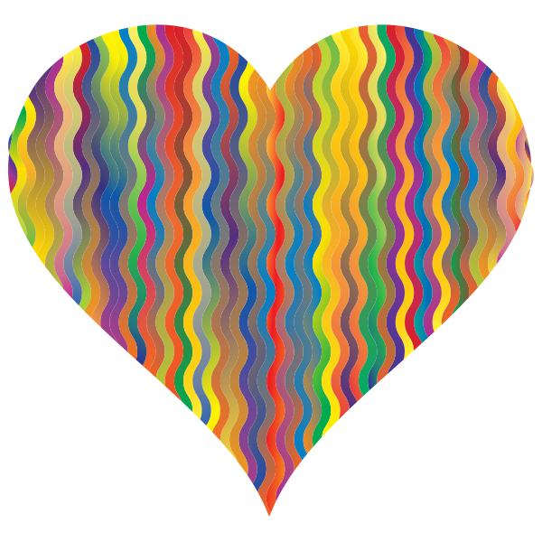 Colorful Wavy Heart 4