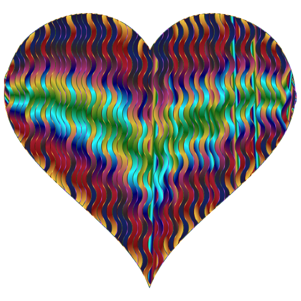 Colorful Wavy Heart 6