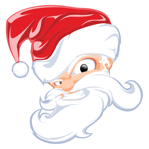 Comical Santa Claus Head | Free SVG
