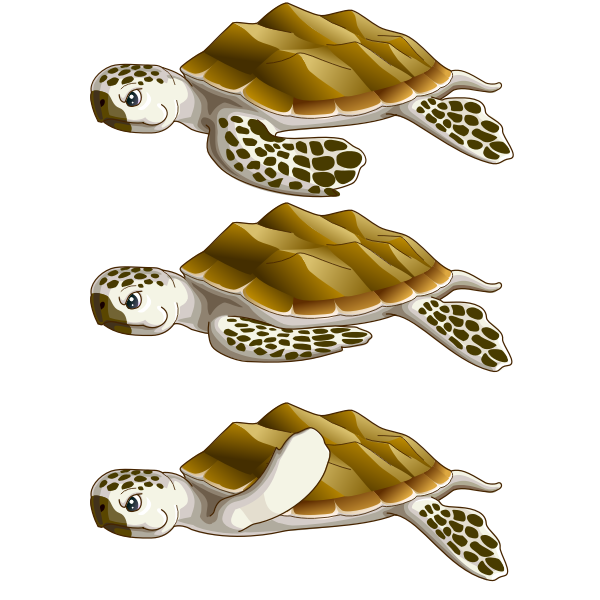 Sea turtles | Free SVG