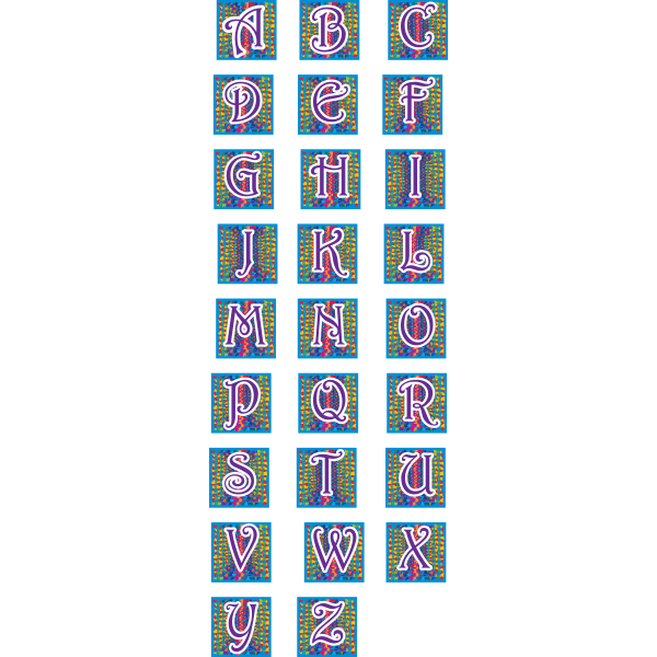 Uppercase alphabet letters