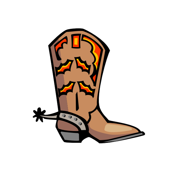 Cowboy boot vector graphics