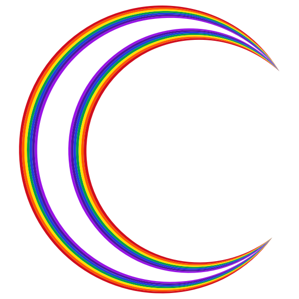 Crescent Moon Rainbow