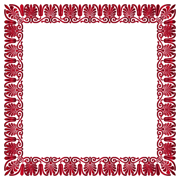 Red decorative frame