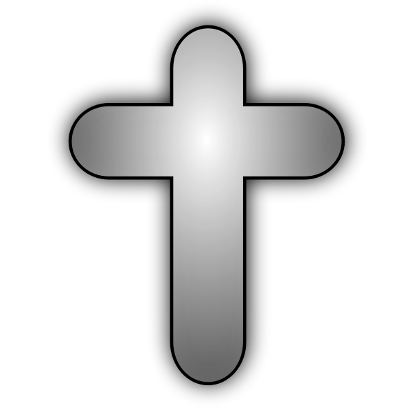 Vector image of Christian cross