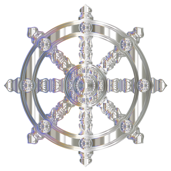 Crystalline Ornate Dharma Wheel Variation 2