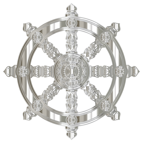 Crystalline Ornate Dharma Wheel
