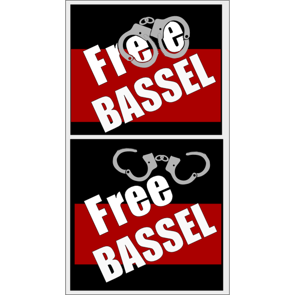 Vector image of Basel captivity and freedom poster