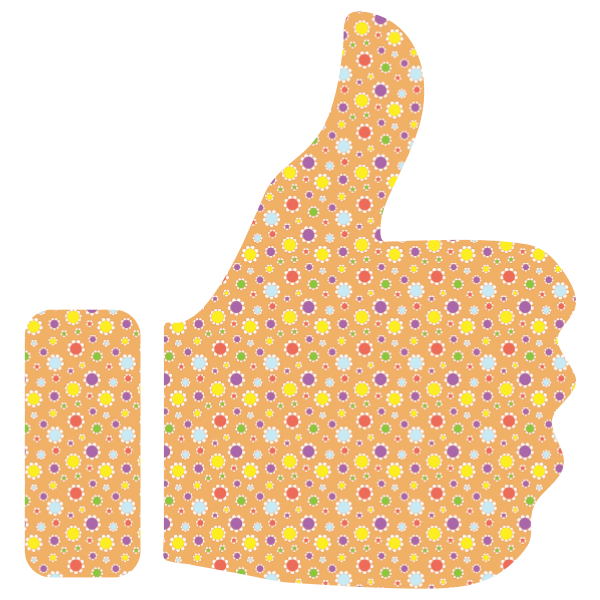 Cute Floral Thumbs Up