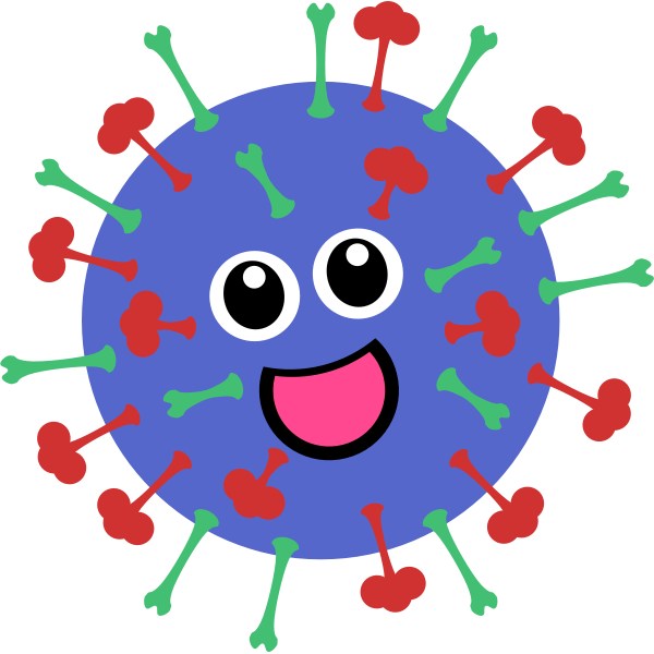 Cute virus illustration
