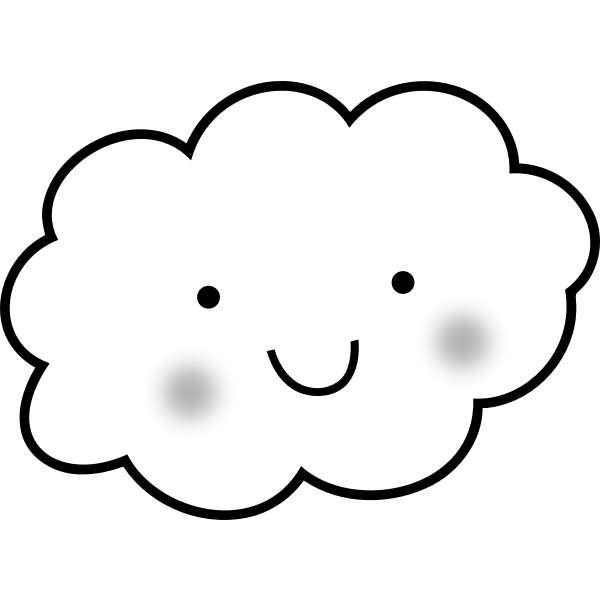 cute cloud drawing