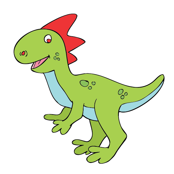 Smiling dinosaur vector image