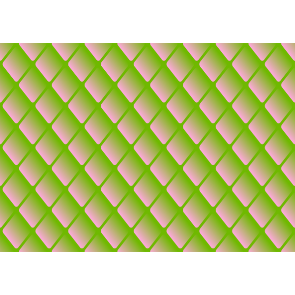 Diamond pattern in green and pink