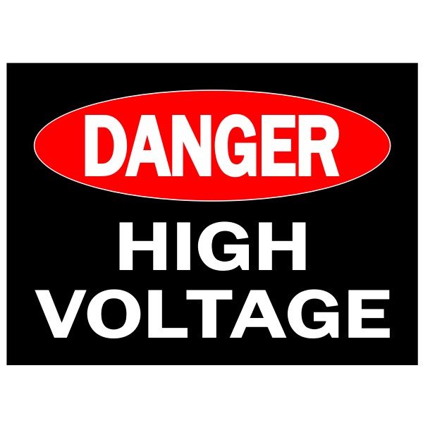 Danger - high voltage