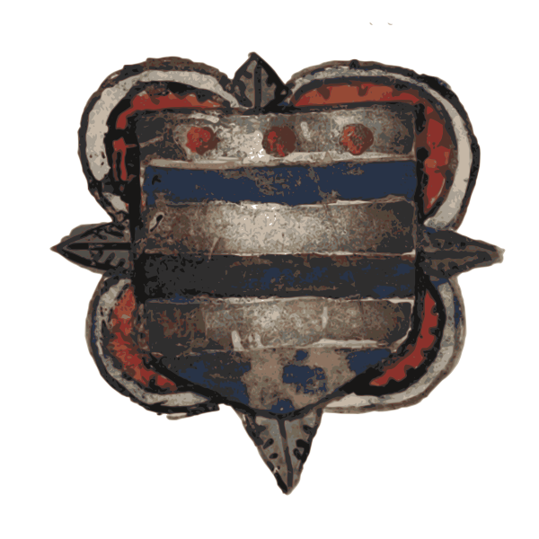 De Grey Hours f 124 r Arms of De Grey of Ruthin copy