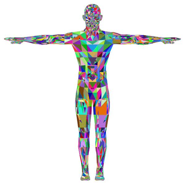 Detailed Low Poly Man Prismatic